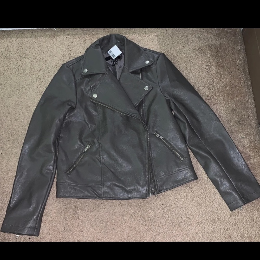 BNWT Faux Leather Moto Jacket